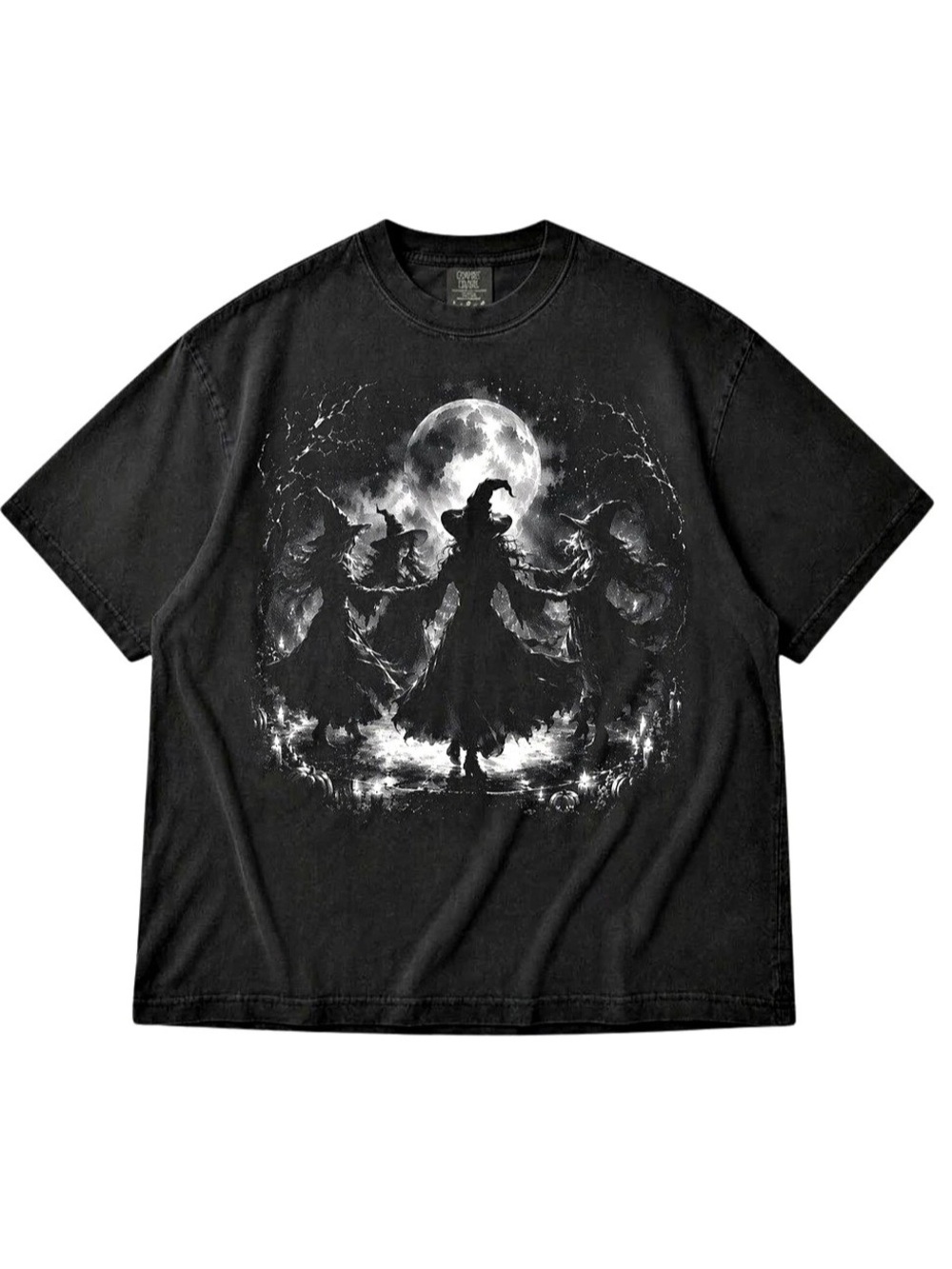 Comfort Colors Graphic Short Sleeve Tee in Black Like New